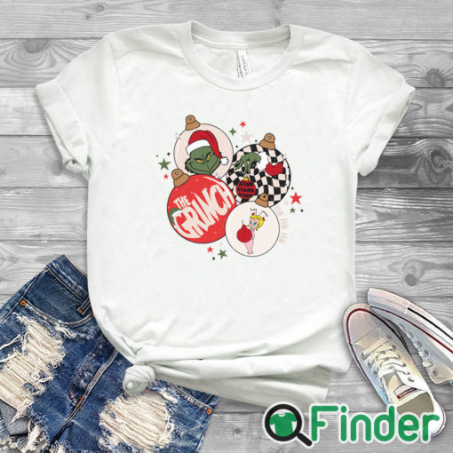 white T shirt Grinch Ornaments Sweatshirt