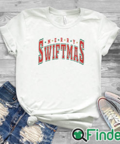 white T shirt Merry Swiftmas Shirt, Swiftie Christmas Tee Tops Crewneck Sweatshirt