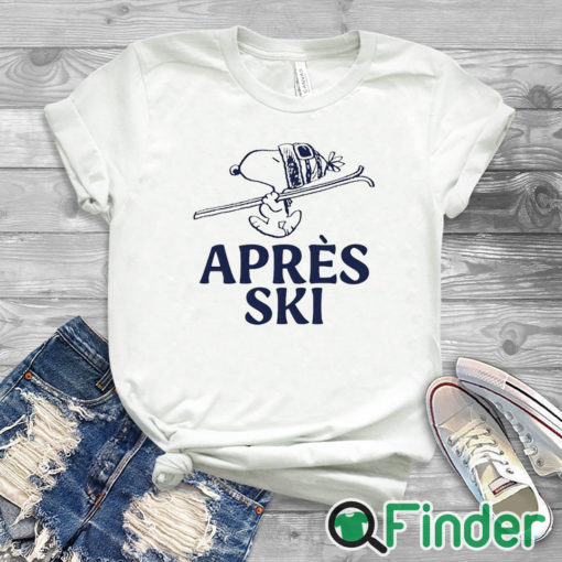 white T shirt Snoopy Après Ski Shirt