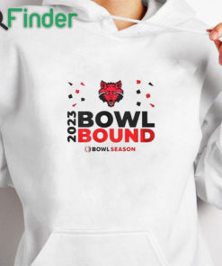 white hoodie Arkansas State Red Wolves Bowl Bound 2023 Shirt