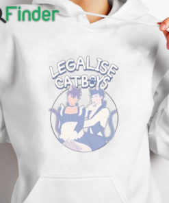 white hoodie Daniel Howell Legalise Catboys Sweatshirt