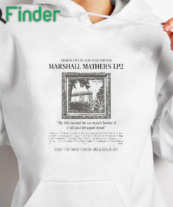 white hoodie Eighth Studio Album By Eminem Marshall Mathers Lp2 Shirt