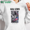 white hoodie Gail Lewis American Hero T Shirt