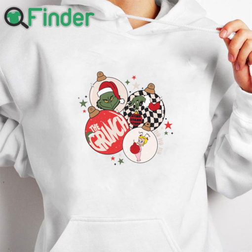 white hoodie Grinch Ornaments Sweatshirt