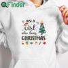 white hoodie Just a Girl Who Loves Christmas Sweatshirt, Christian Christmas Sweatshirt