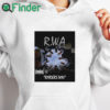 white hoodie Rwa Raiders Win Shirt