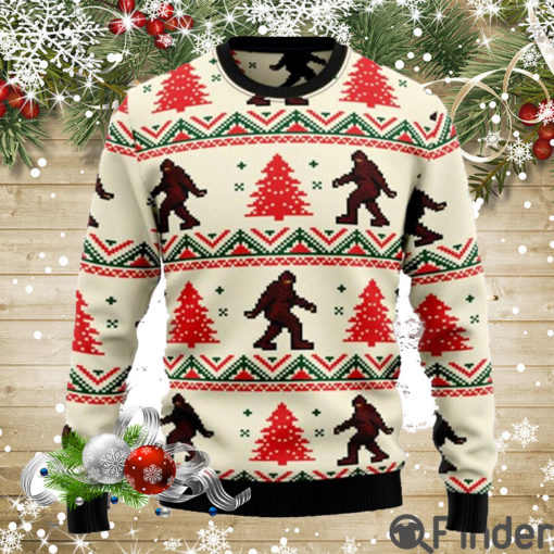 Amazing Bigfoot Ugly Christmas Sweater