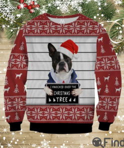 Boston Terrier Knocked Over The Christmas Tree 3D Print Shirt