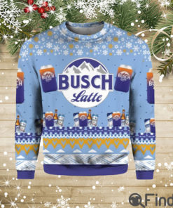 Busch Latte Beer 3D Print Ugly Christmas Sweater