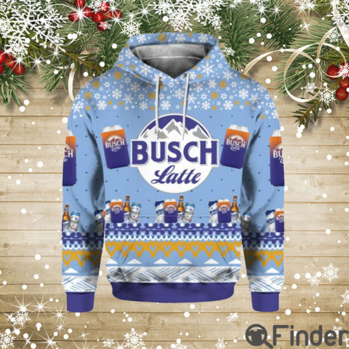 Busch Latte Beer 3D Print Ugly Christmas Sweater Shirt Hoodie