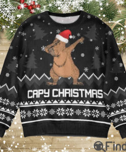 Capybara Capy Christmas Ugly Sweater