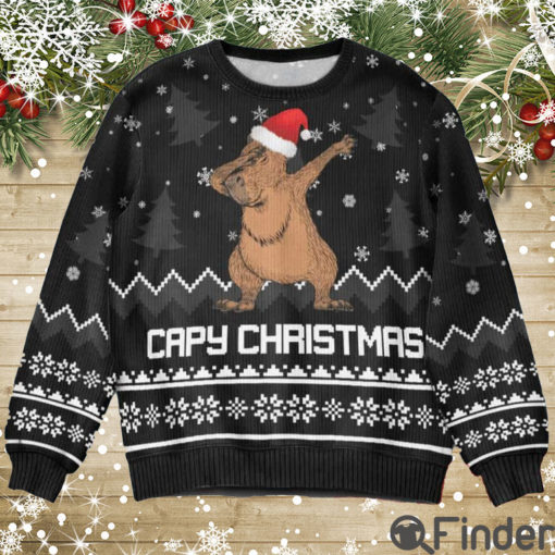 Capybara Capy Christmas Ugly Sweaters