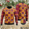 Cardinals Logo Checkered Flannel Design Knitted Ugly Christmas Sweater