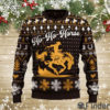 Ho Ho Horse Saddle Bronc Riding Christmas Ugly Sweater