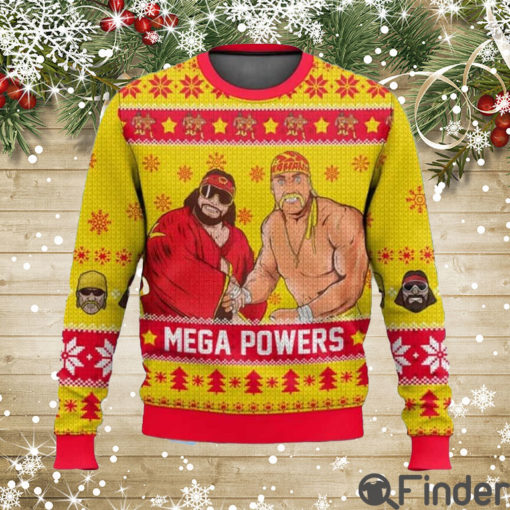 Hogan Macho Man Mega Powers Ugly Christmas Sweater