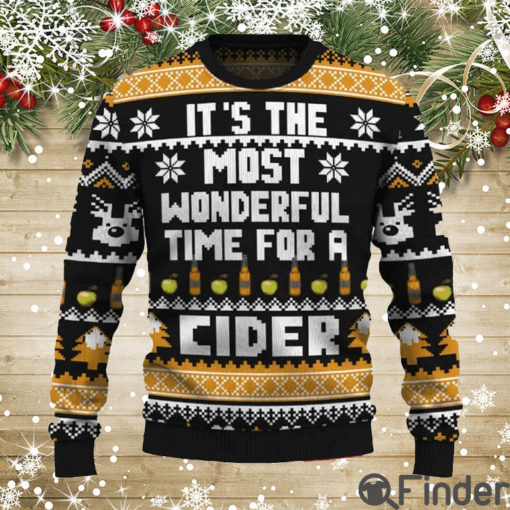 It’s The Most Wonderful Time For A Cider Ugly Christmas Sweater