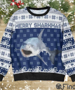 Merry Sharkmas Ugly Sweaters