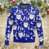 Michelob Ultra Christmas Hohoho Reindeer Pattern Ugly Sweater