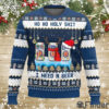 Miller Lite Ho Ho Holy Shit I Need A Beer Ugly Christmas Sweater