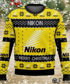 Nikon Camera Brands Ugly Christmas Sweater