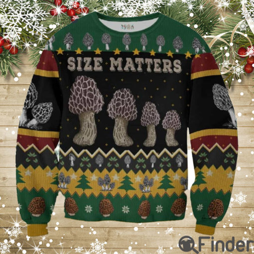 Size Matters Mushrooms Christmas 3D All Over Print Shirt