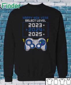 Sweatshirt Happy New Year 2024 And Gamepad Print Unisex Shirt