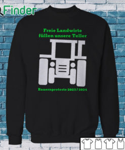 Sweatshirt Harald Schmidt Freie Landwirte Fullen Unsere Teller Shirt