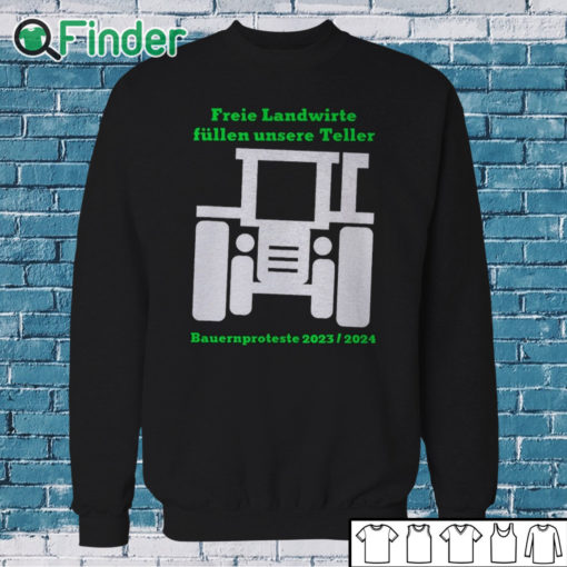 Sweatshirt Harald Schmidt Freie Landwirte Fullen Unsere Teller Shirt