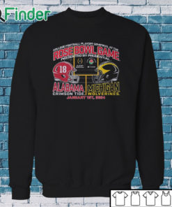 Sweatshirt Michigan Wolverines Vs Alabama Crimson Tide Rose Bowl College Football Playoff Semifinal 2024 Shirt