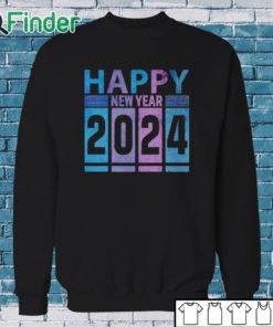 Sweatshirt Vintage Happy New Year 2024 fun shirt