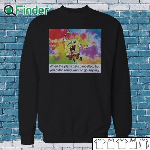 Sweatshirt When The Plans Get Cancelled But You Didn’t Really Want To Go Anyway Shirt