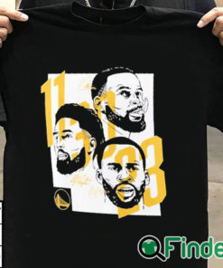 T shirt black 11 30 23 Warriors Klay Thompson Stephen Curry Draymond Green Shirt