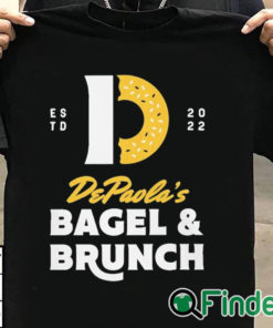 T shirt black Andrew DePaola Bagel And Brunch Shirt