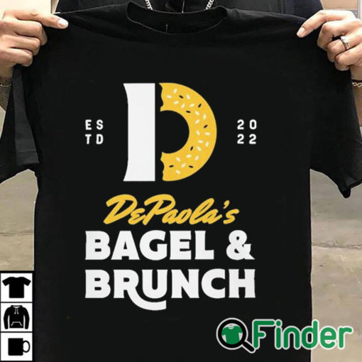 T shirt black Andrew DePaola Bagel And Brunch Shirt