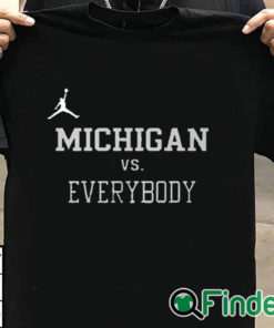 T shirt black Charles Woodson Jordan Michigan Vs Everybody Shirt