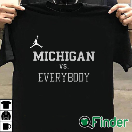 T shirt black Charles Woodson Jordan Michigan Vs Everybody Shirt