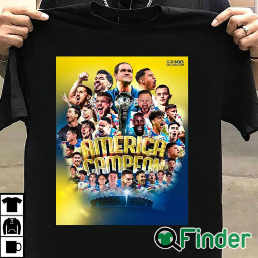 T shirt black Club America Campeon Shirt