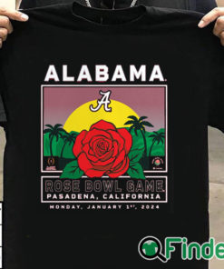 T shirt black Crimson Alabama Crimson Tide College Football Playoff 2024 Rose Bowl Shirt