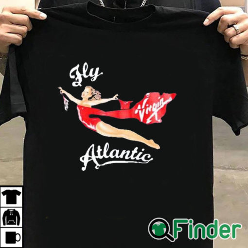 T shirt black Fly Virgin Atlantic Sweatshirt