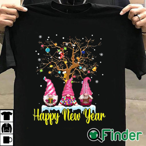 T shirt black Happy New Year Sweatshirts for Women