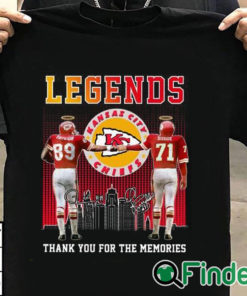 T shirt black KC Chiefs Legends Otis Taylor Ed Budde Shirt