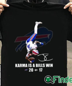 T shirt black Karma Is A Bills Win Bills 20 17 Chiefs Shirt