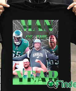 T shirt black Philadelphia Eagles Lane Johnson Man Of The Year Shirt