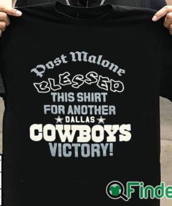 T shirt black Post Malone loves the Dallas Cowboys Unisex T shirt