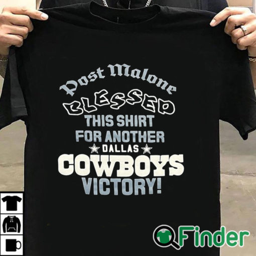 T shirt black Post Malone loves the Dallas Cowboys Unisex T shirt