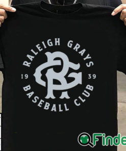 T shirt black Raleigh Grays Baseball Club Shirt