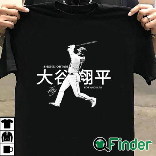 T shirt black Shohei Ohtani La Signature Series T Shirt