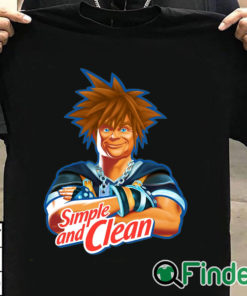 T shirt black Simple And Clean Kingdom Hearts And Mr Clean Raglan