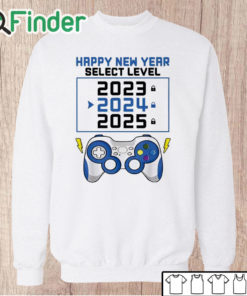 Unisex Sweatshirt Happy New Year 2024 And Gamepad Print T shirt