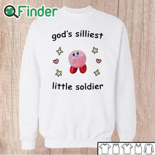 Unisex Sweatshirt Kirby God's Silliest Little Soldier Shirt